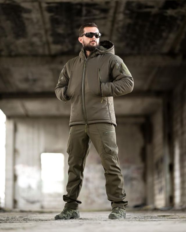Зимний тактический костюм PANCER олива ТР6496