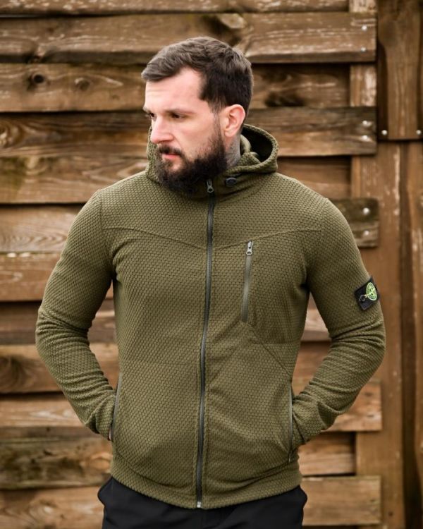 Флисовая термокофта Stone Island oliva ТР6515