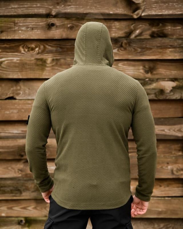 Флисовая термокофта Stone Island oliva ТР6515
