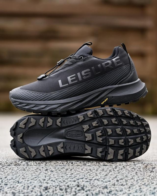 термо кроссовки Leisure black 4 ТР6509