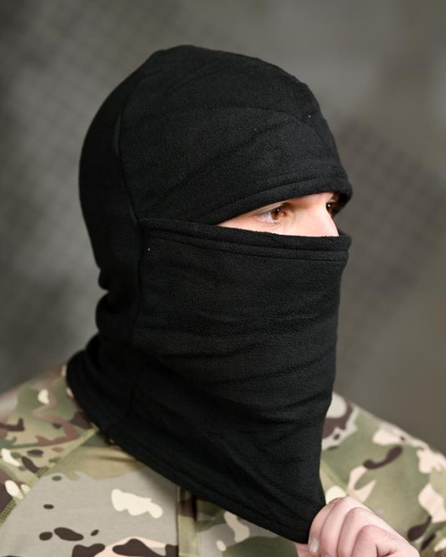 Балаклава флисовая черная ТР6541