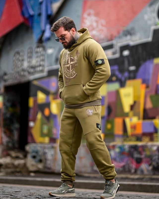 Зимний спортивный костюм Stone Island gerona oliva  4 ТР6495