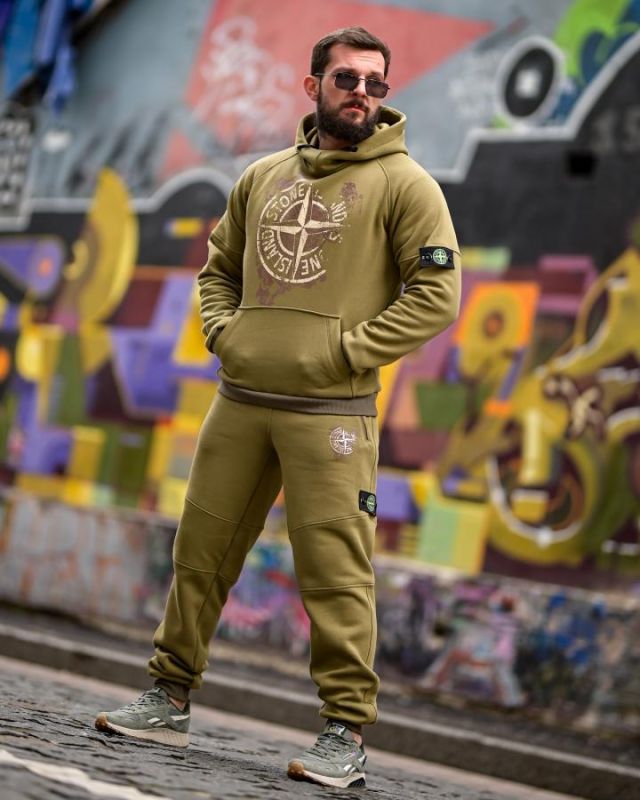 Зимний спортивный костюм Stone Island gerona oliva  4 ТР6495