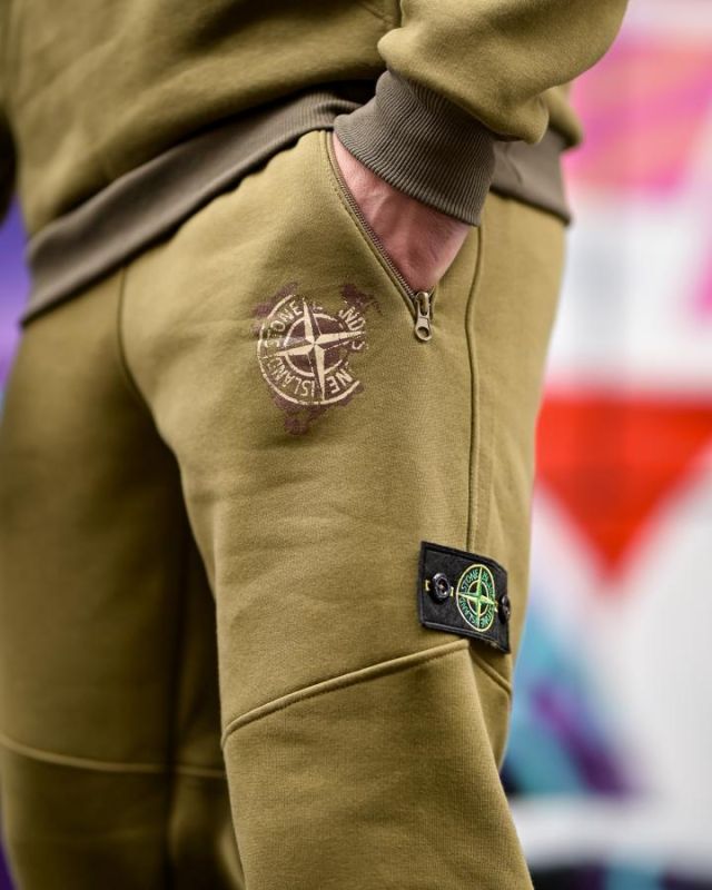 Зимний спортивный костюм Stone Island gerona oliva  4 ТР6495