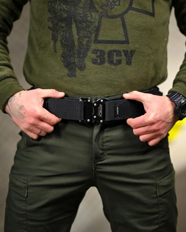 Тактический ремень Ranger Belt Attack black ВТ5078