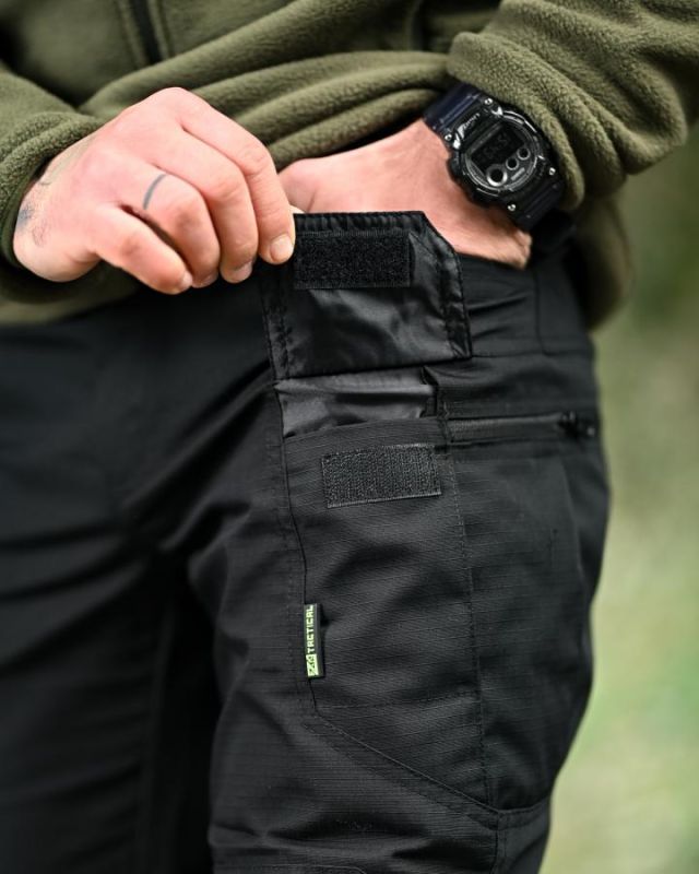 Тактичні штани 7.62 рипстоп чорні ТР6627
