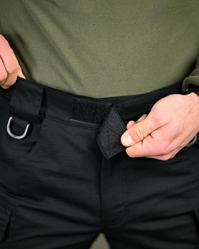 Тактичні штани 7.62 рипстоп чорні ТР6627