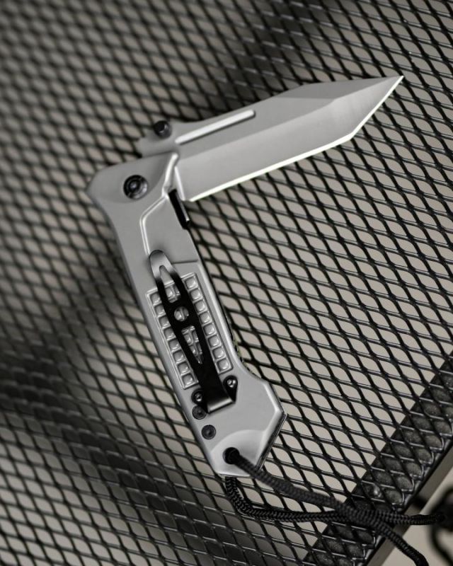 Нож складной инерционный Browning Tanto флиппер, масло G10+сталь, стеклобой, шнур ТР6764