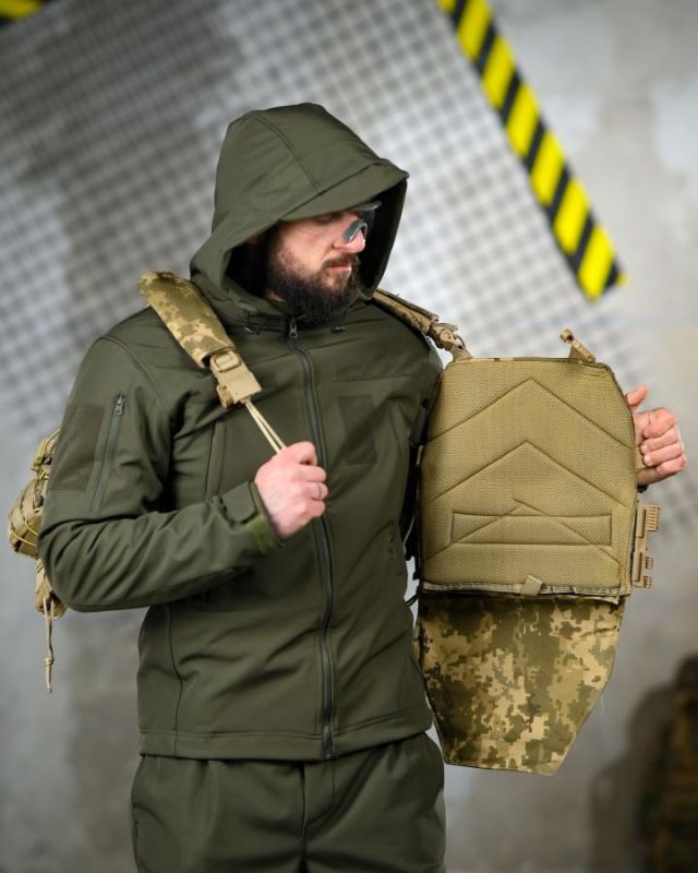 Плитоноска 4 быстрых сброса с напашником 7.62 пиксель ТР6430