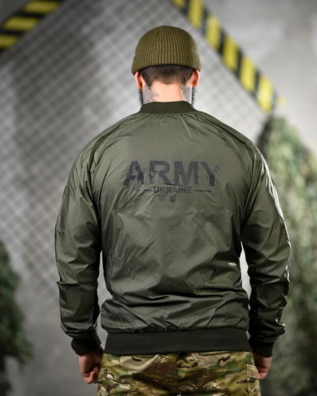 Легкая ветровка army  олива     ВТ5066