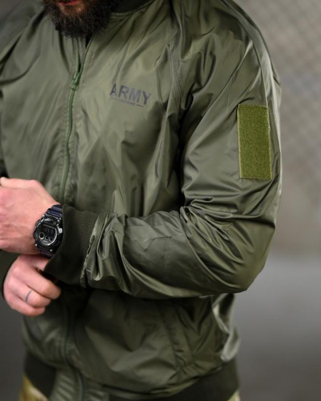 Легкая ветровка army  олива     ВТ5066