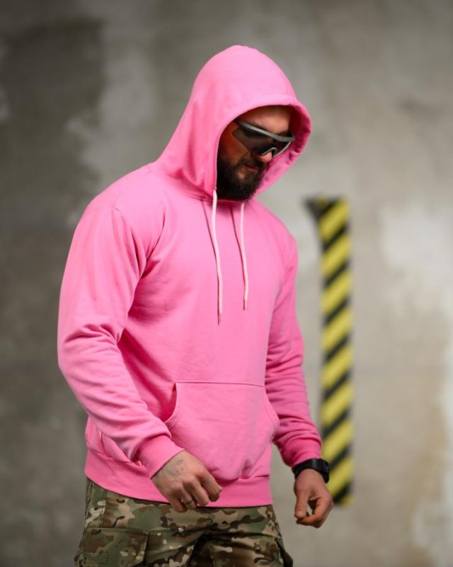 Милитари худи CROP pink  ТР6747
