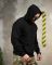 Милитари худи CROP black  ТР6748
