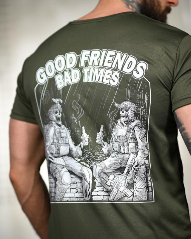 Тактична футболка SELION friends olive TR6769