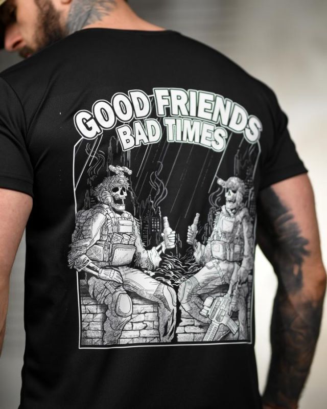 Тактична футболка SELION Friends black ТР6780