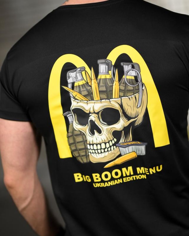 Тактична футболка SELION Boom menu black ТР6779