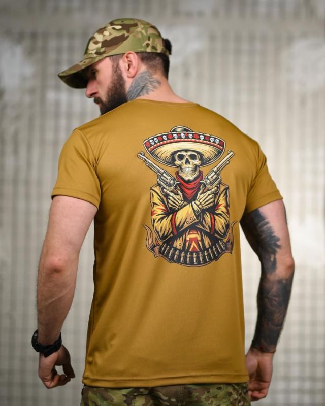Тактическая футболка SELION Mexico coyot ПП7708