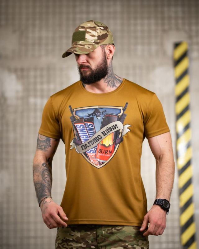 Тактическая футболка SELION Паливо coyot ПП7723