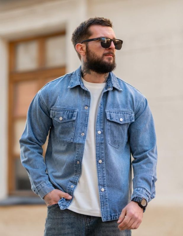 Рубашка джинсовая jeans ТР6804