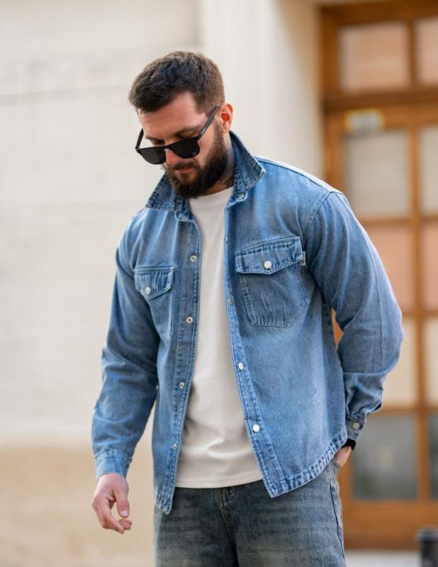 Рубашка джинсовая jeans ТР6804