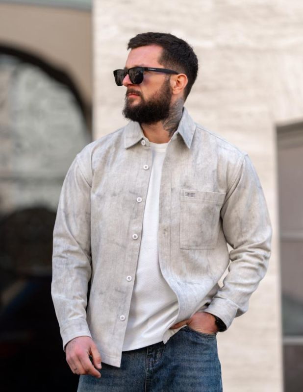 Рубашка light grey ТР6795