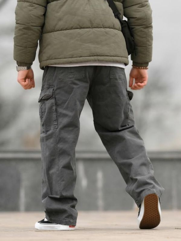 Карго штани Oversize сірі ВТ5308