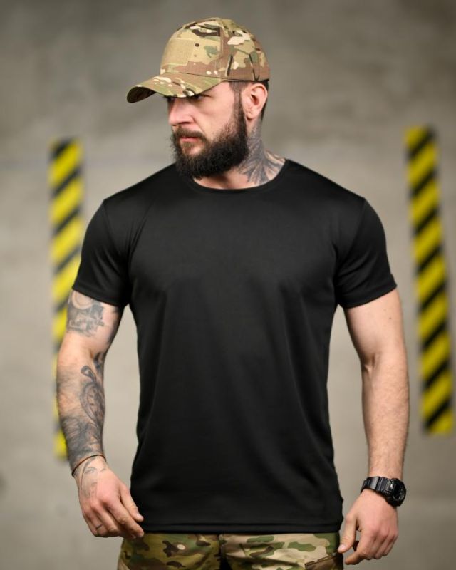 Тактична футболка SELION Force black ТР6850