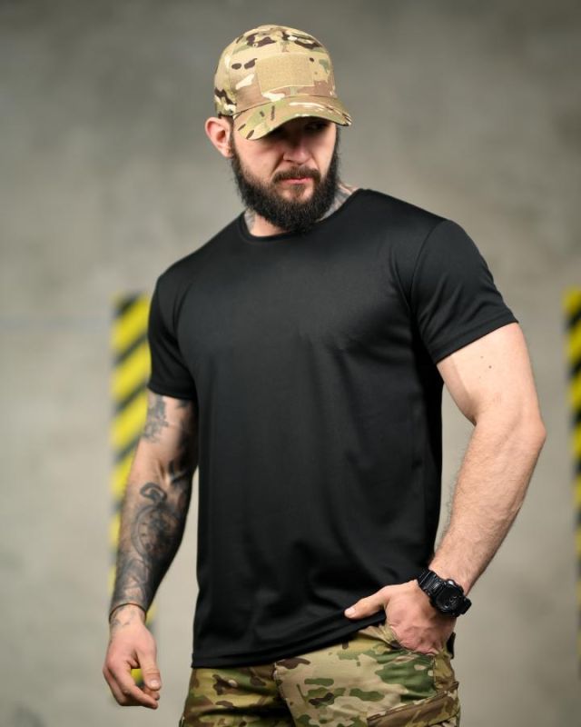 Тактична футболка SELION Force black ТР6850
