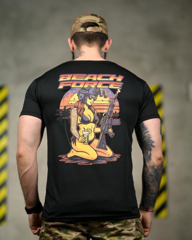 Тактична футболка SELION Force black ТР6850