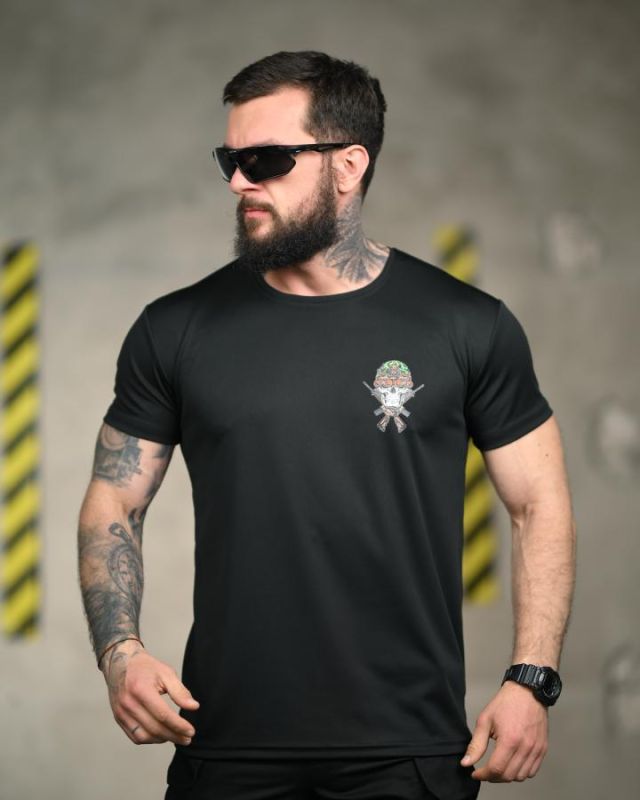 Тактическая футболка SELION викинг black   ТР6844