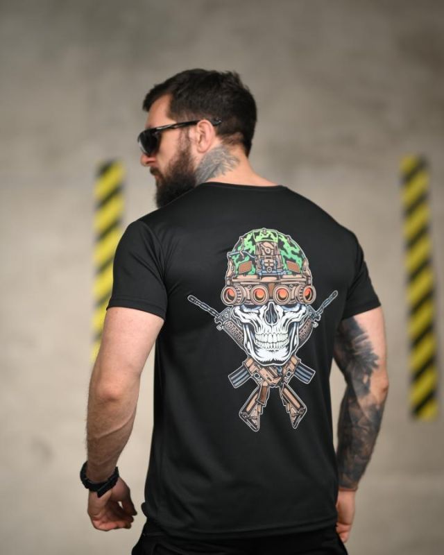 Тактическая футболка SELION викинг black   ТР6844