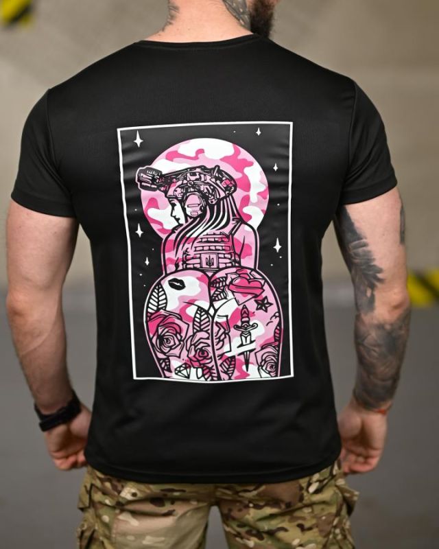 Тактическая футболка SELION Girl black ТР6931