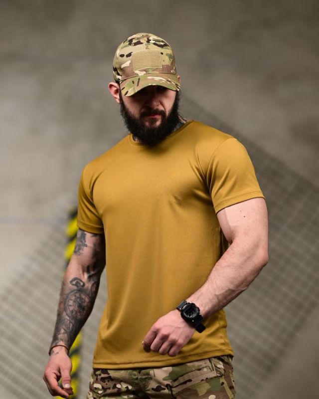 Тактическая футболка SELION  Тіп coyot ТР6925