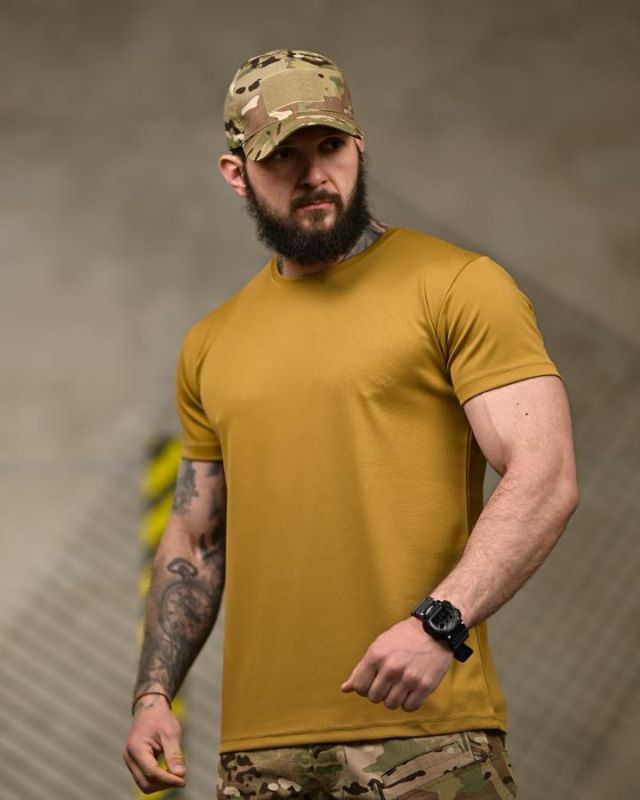 Тактическая футболка SELION Love coyot ТР6935