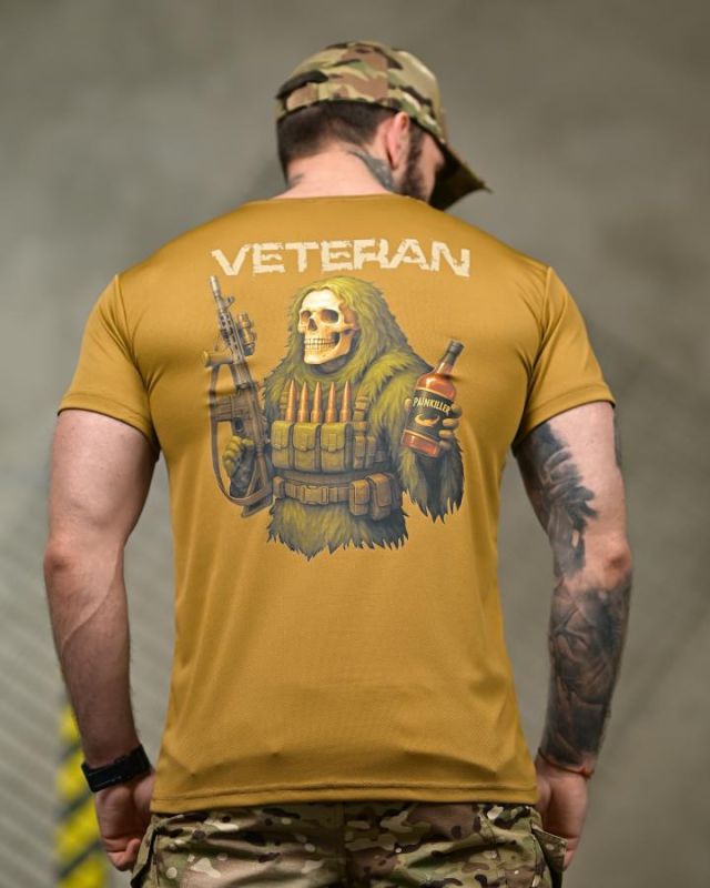 Тактична футболка SELION Veteran coyot ТР6929