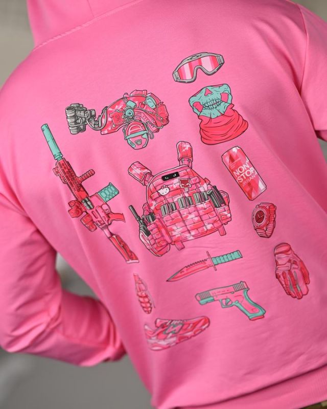 Милитари худи FAXIS  equipment pink ТР6962