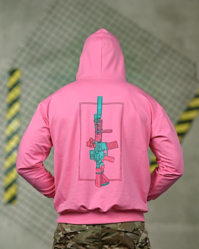 Милитари худи FAXIS Gun pink ТР6963