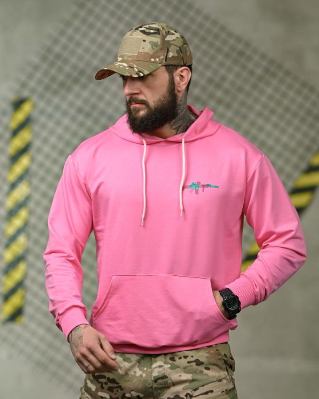 Милитари худи FAXIS Gun pink ТР6963