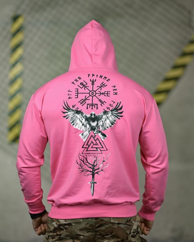 Милитари худи FAXIS Odin pink ТР6965