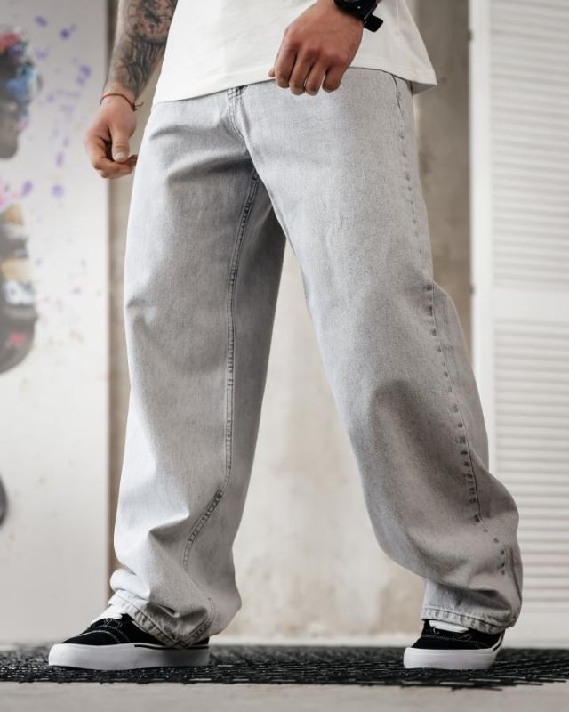 Джинси баггі stussy світлі ТР6857