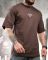Футболка oversize  NYC bordo ТР6871