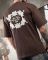 Футболка oversize  NYC bordo ТР6871