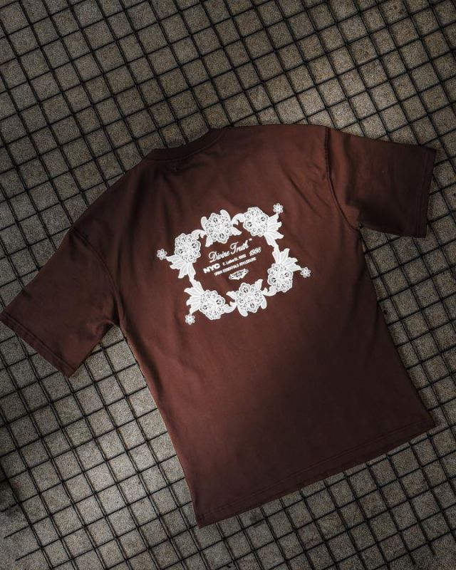 Футболка oversize  NYC bordo ТР6871