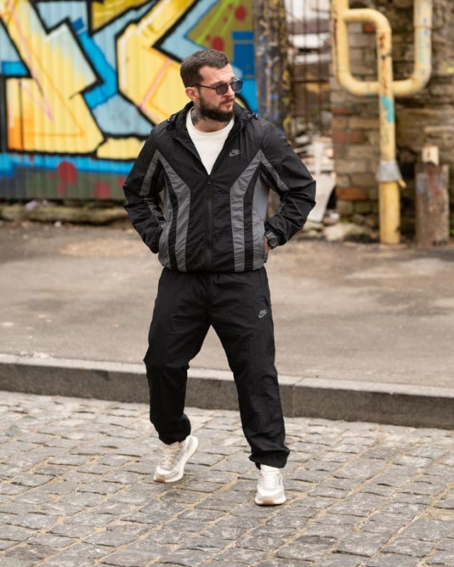 Спортивный костюм RETRO nk  black ТР6947