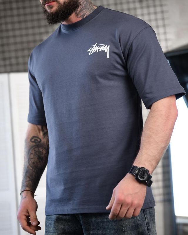 Футболка oversize STUSSY Graffiti sea ТР6880