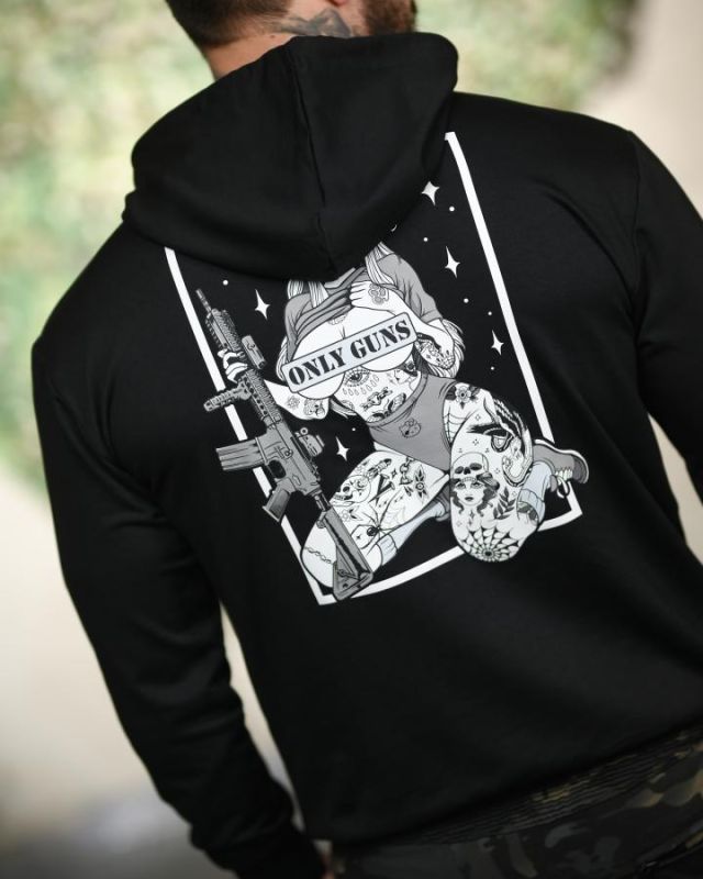 Милитари худи TRENASH   Only guns black ТР6097