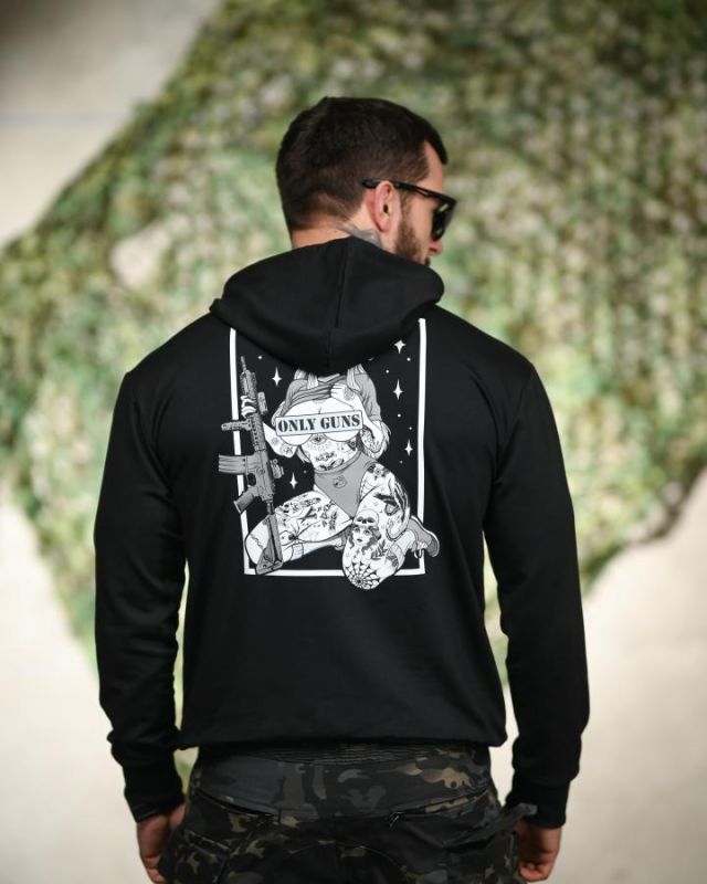 Милитари худи TRENASH   Only guns black ТР6097