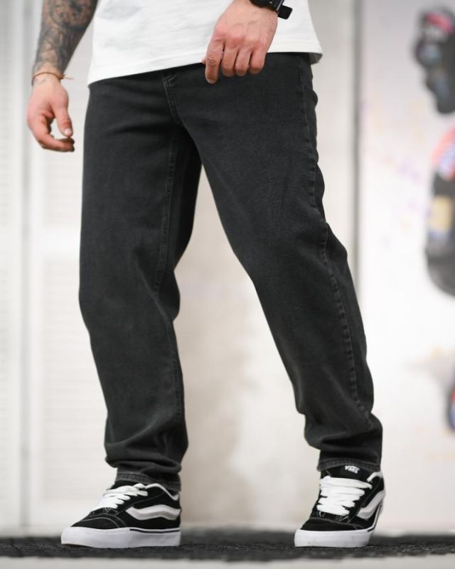 Джинсы stussy ballon потертый черный ТР6861
