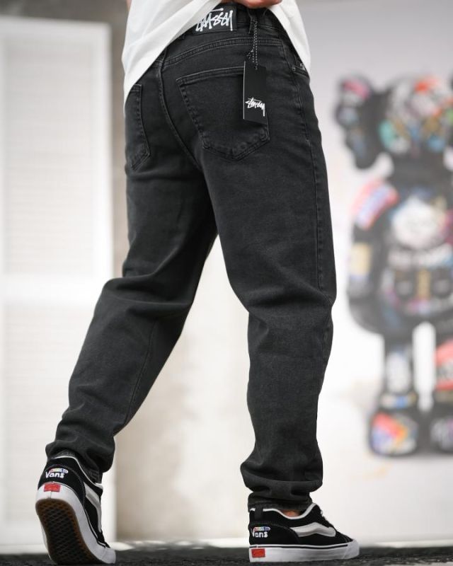 Джинсы stussy ballon потертый черный ТР6861