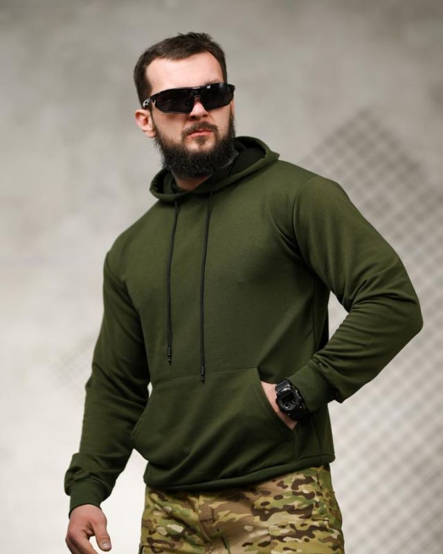 Милитари худи TRENASH Just don’t oliva ТР6033